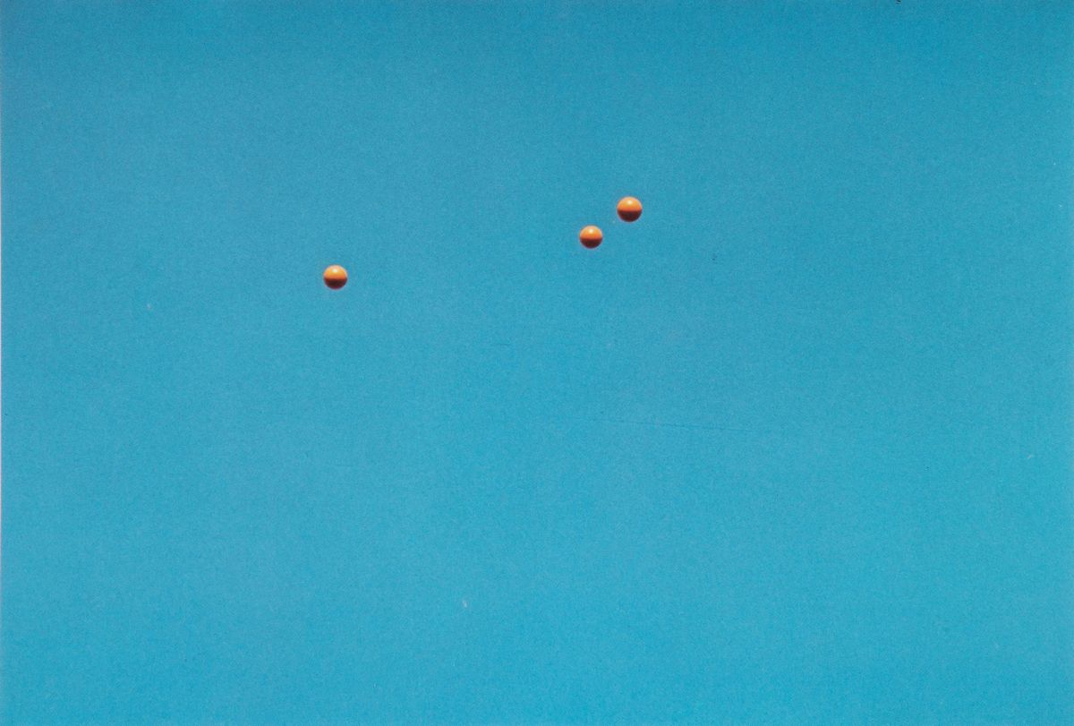 John Baldessari - Throwing Three Balls in the Air to get a Straight Line (best of 36 attempts), 1...