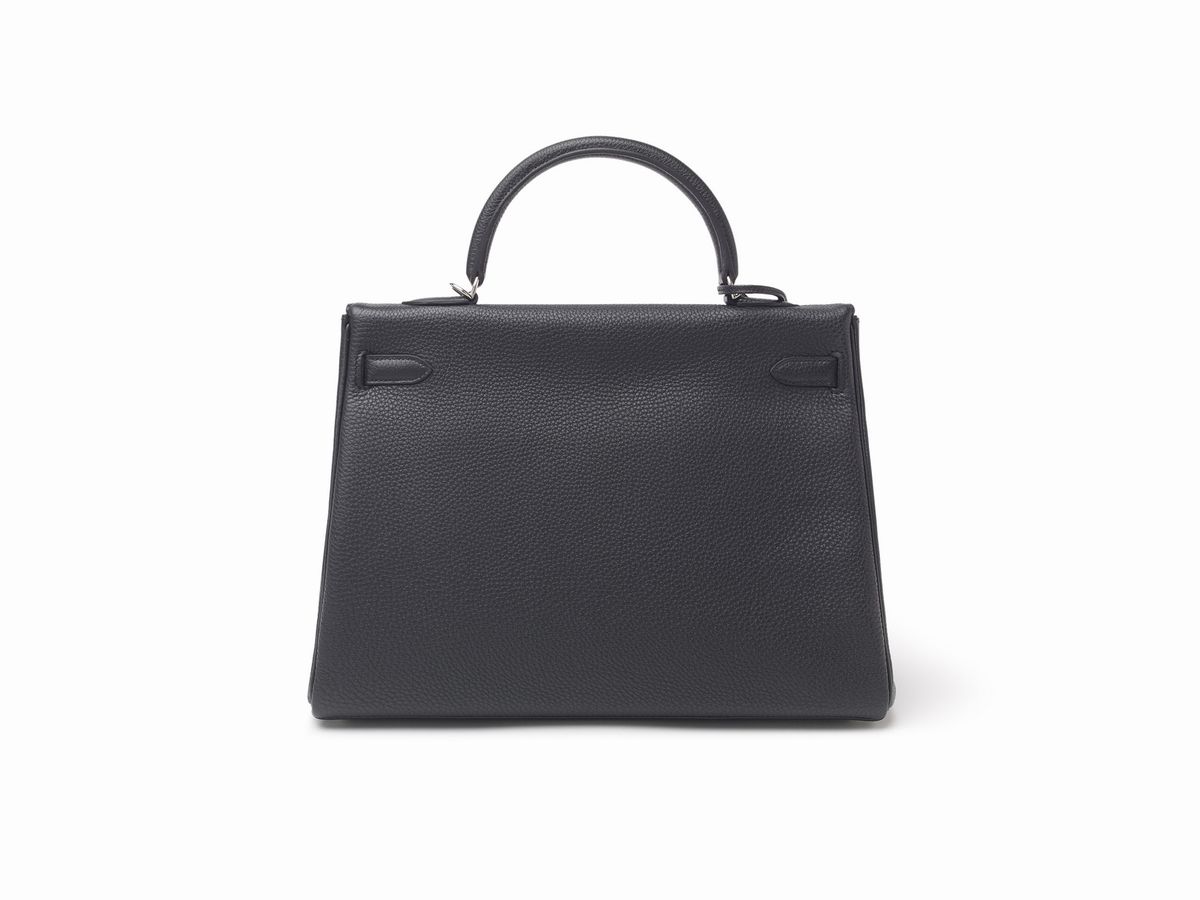 Hermès - Borsa Kelly Retourne, in pelle Togo nera, 35 cm, 2011