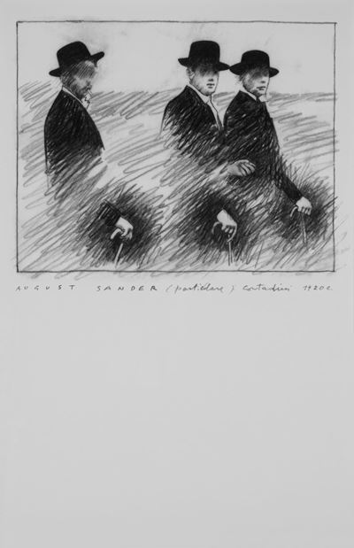"Contadini" (particolare), 2006, Stampa Glicée su carta cotone