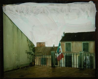 Winter Stories - Polaroid con intervento a tempera bianca