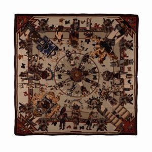 Grand foulard Kachinas