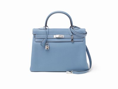 Borsa Kelly Retourne 35 cm, pelle togo blu jean, 2012