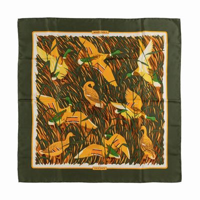 Christiane Vauzelles, Foulard Cols Verts, seta, 1973