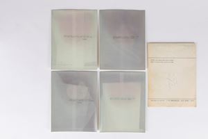 Photo sensitive paper exposed on the table near Sandro Chia's window from 8 march 