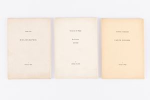 3 artist's book from Collana di perle series: Sandro Chia; Ferruccio De Filippi; Gianfranco Notargiacomo;
