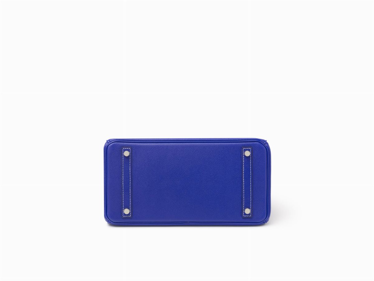 Hermès - Borsa Birkin, modello Candy 30 cm in pelle Epsom blu elettrico