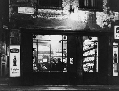 Osteria di Porta Romana, stampa vintage alla gelatina ai sali d'argento