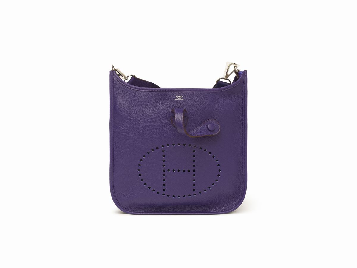 Hermès - Borsa Evelyne, 29 cm in pelle taurillon clemence color iris