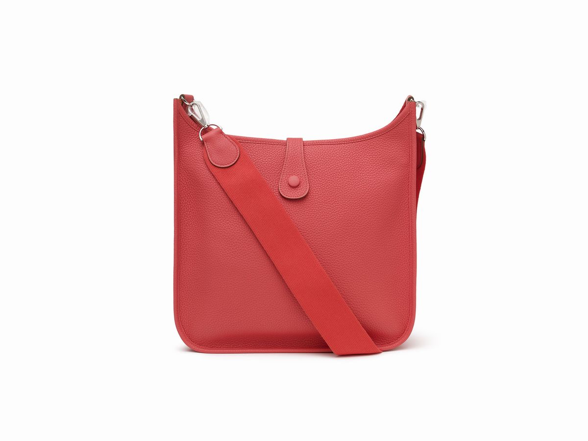 Hermès - Borsa Evelyne 33 cm, pelle taurillon clemence rosa Jaipur, 2012