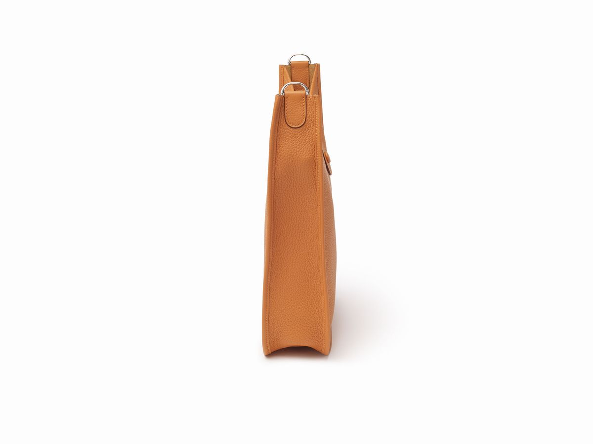 Hermès - Borsa Evelyne, 33 cm in pelle taurillon clemence arancione