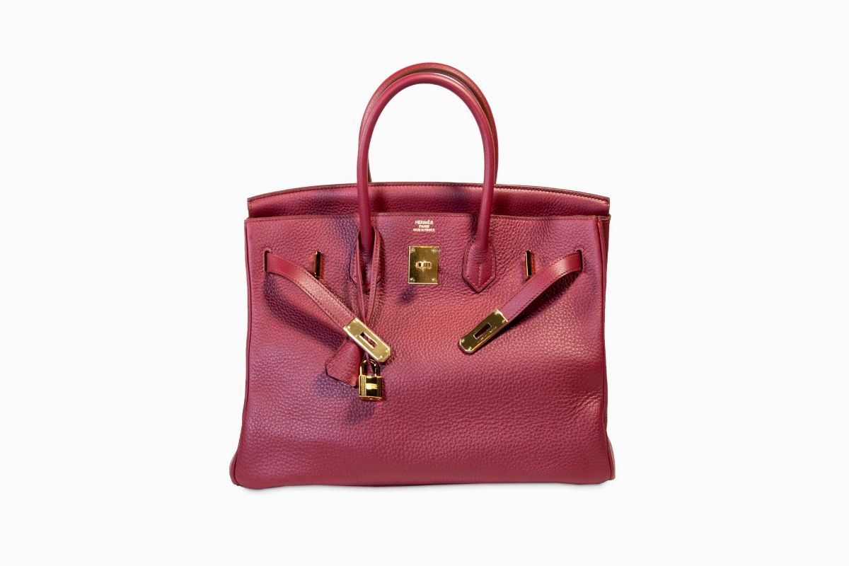 Hermes Birkin 35 Rouge H Clemence - Vintage Lux