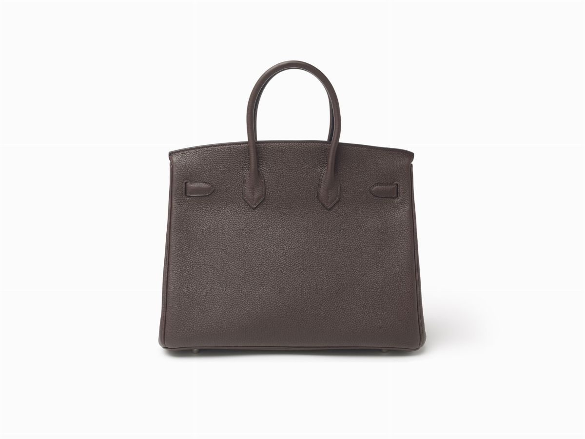 Hermès - Borsa Birkin, 35 cm, pelle togo color cioccolato, 2010