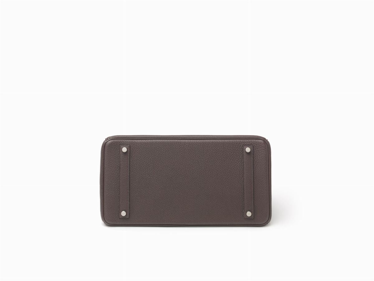 Hermès - Borsa Birkin, 35 cm, pelle togo color cioccolato, 2010