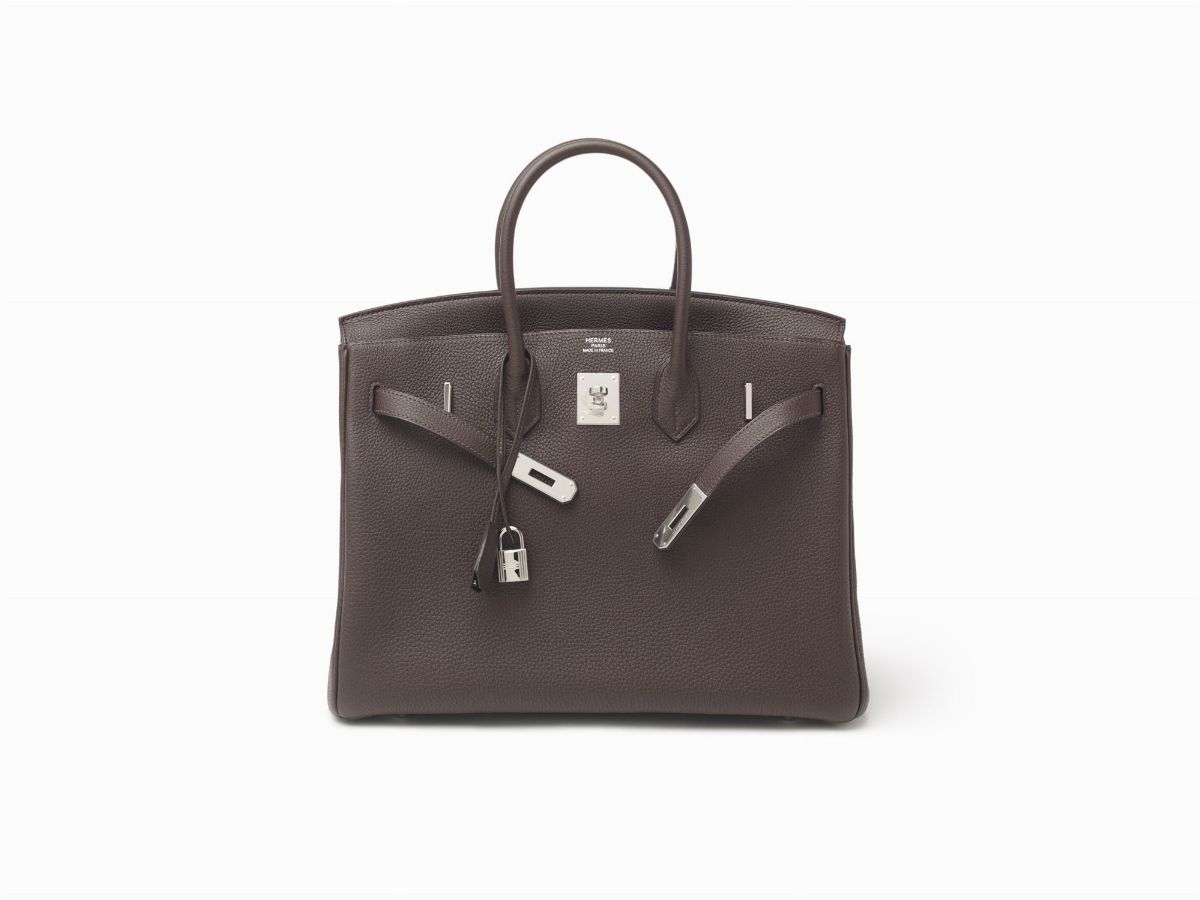 Hermès - Borsa Birkin, 35 cm, pelle togo color cioccolato, 2010