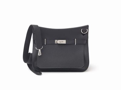 Borsa Jypsiere, pelle taurillon clemence nera, 34 cm