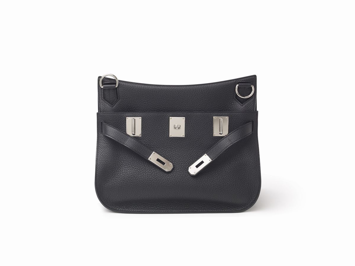 Hermès - Borsa Jypsiere, pelle taurillon clemence nera, 34 cm