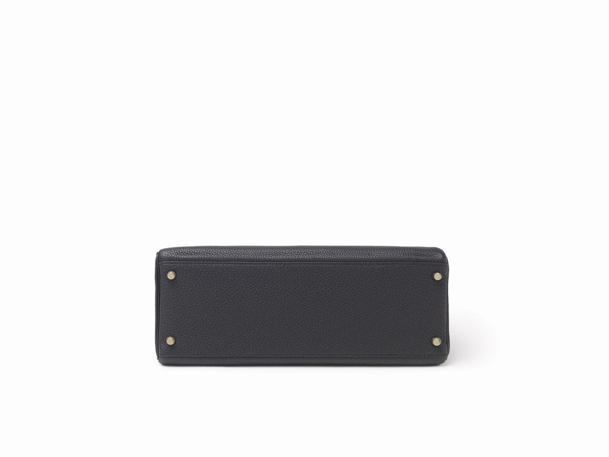 Hermès - Borsa Kelly Retourne, pelle togo color nero, 35 cm