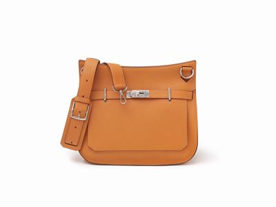 Borsa Jypsiere, pelle taurillon clemence arancione, 34 cm, 2012
