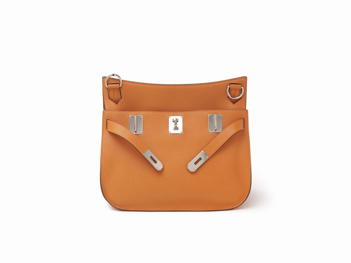 Hermès - Borsa Jypsiere, pelle taurillon clemence arancione, 34 cm, 2012