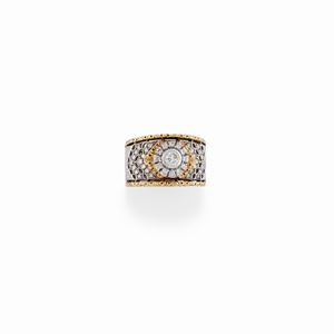 A 18K two-color gold and diamond ring, Mario Buccellati