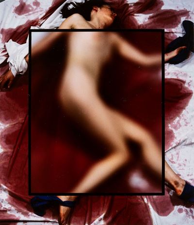 Large Study for Miss Tracy (2), collage di stampe vintage cibacrome