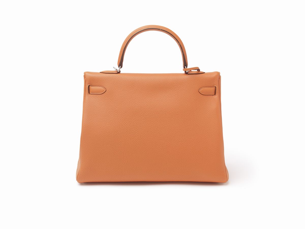 Hermès - Borsa Kelly Retourne, 35 cm in pelle Togo arancione, 2011