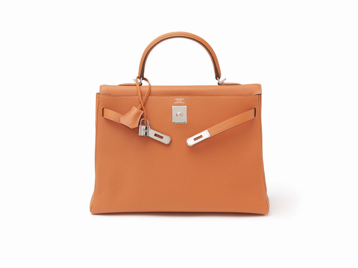 Hermès - Borsa Kelly Retourne, 35 cm in pelle Togo arancione, 2011