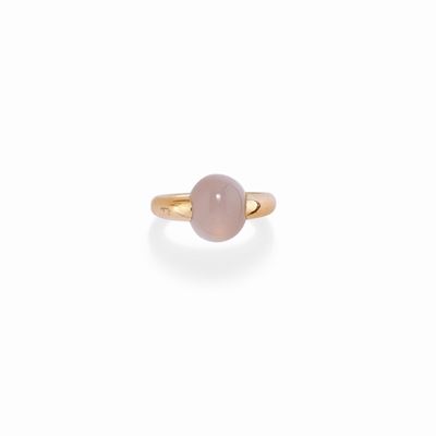Anello con Quarzo Rosa Collezione "M'ama Non M'ama"