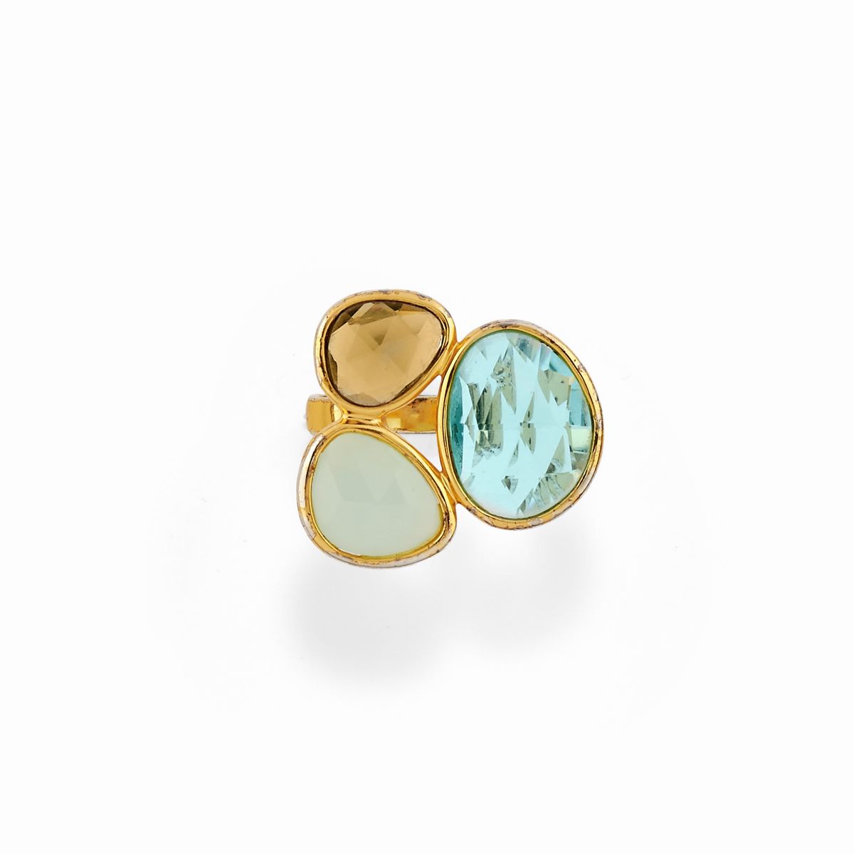 Orecchini e Anello con Pietre Colorate