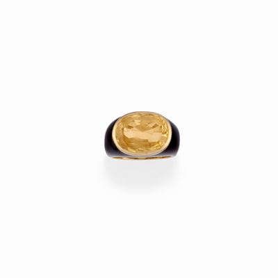 Anello con Zaffiro Giallo