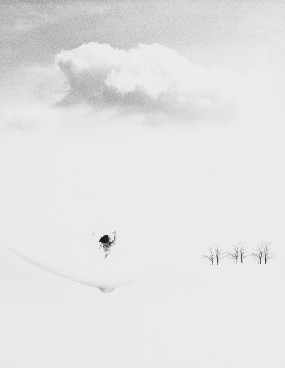 Hose Ridge; Exstravehicular activity over Hose Canyon, Due stampe vintage alla gelatina ai sali d...