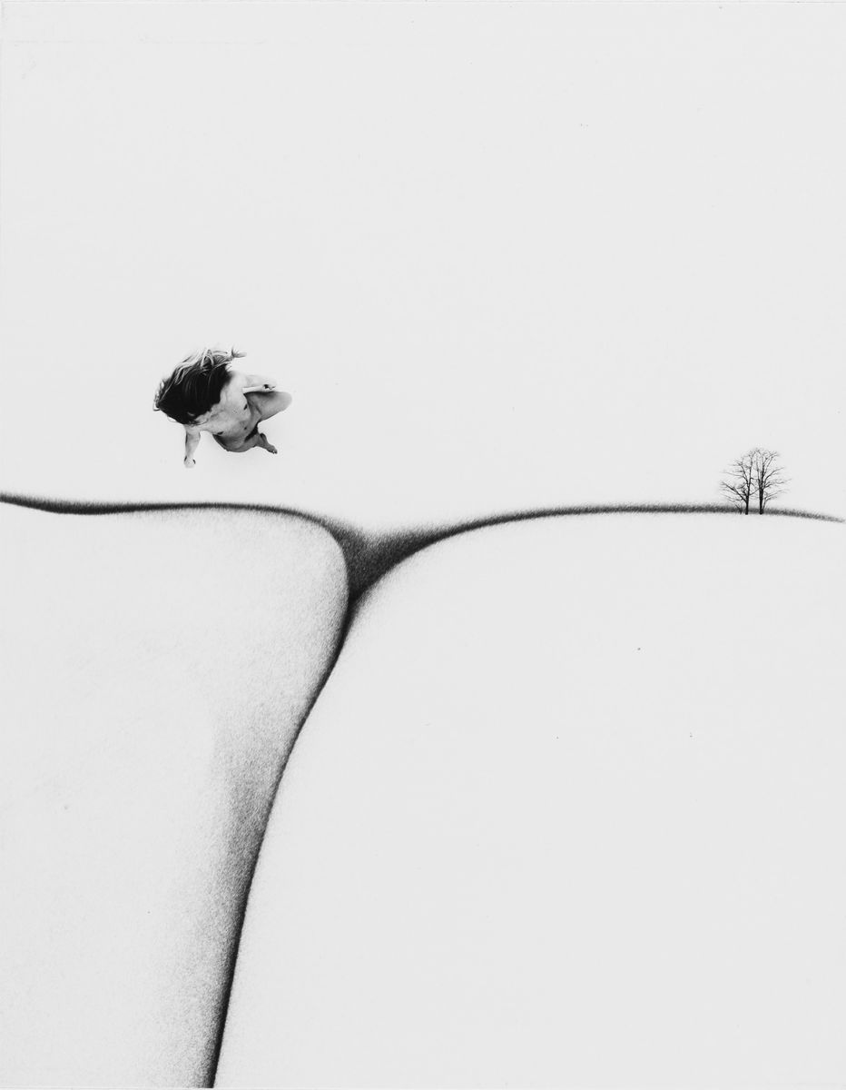 Hose Ridge; Exstravehicular activity over Hose Canyon, Due stampe vintage alla gelatina ai sali d...