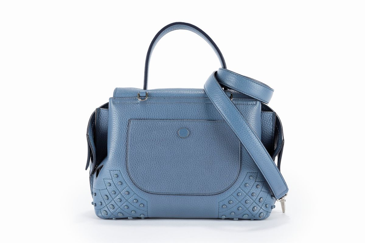 Tod's - Borsa Wave, in pelle color carta da zucchero con tracolla staccabile
