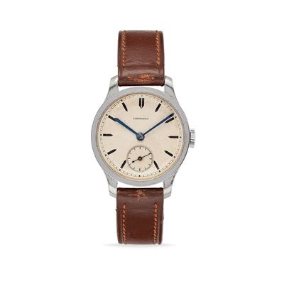 Orologio Solotempo Anni '30, cassa rotonda in acciaio, quadrante argenté