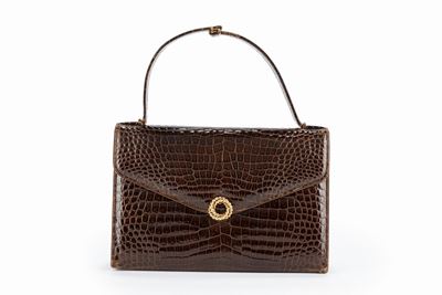 Borsa in pelle di coccodrillo, anni '60