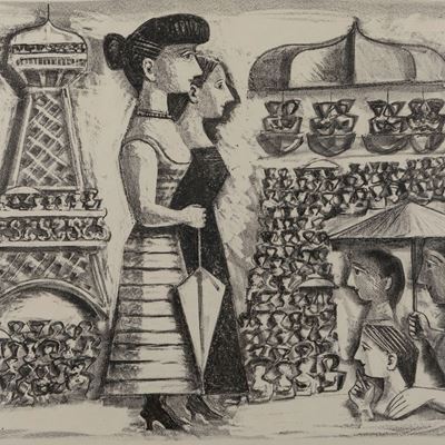 Senza Titolo (donne alla Torre Eiffel)