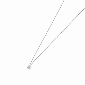 A 18K white gold and diamond necklace