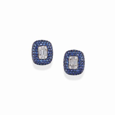 Orecchini con Zaffiri e Diamanti