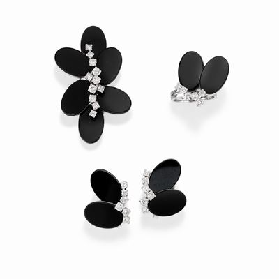 Demi-parure con Onice e Diamanti