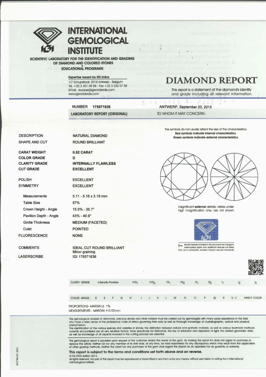 Anello con Diamante