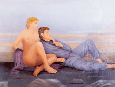 Coppia n°1, olio su tela