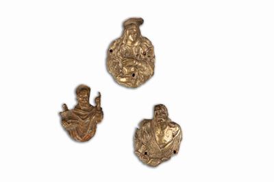 Lotto Composto da Tre Antiche Fusioni in Bronzo, Secoli XVII - XVIII