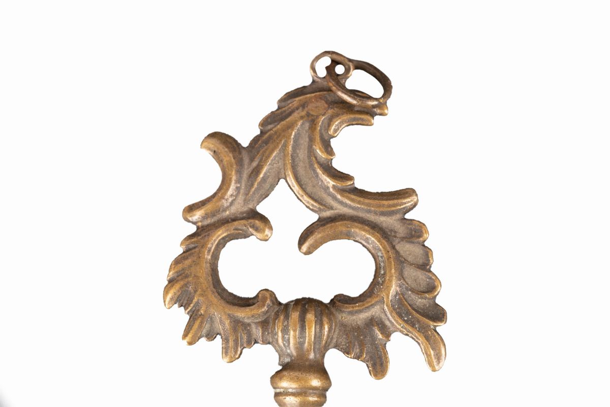 Set di sei antiche chiavi in ferro e bronzo, Venezia, fine XVI - inizio XVII secolo