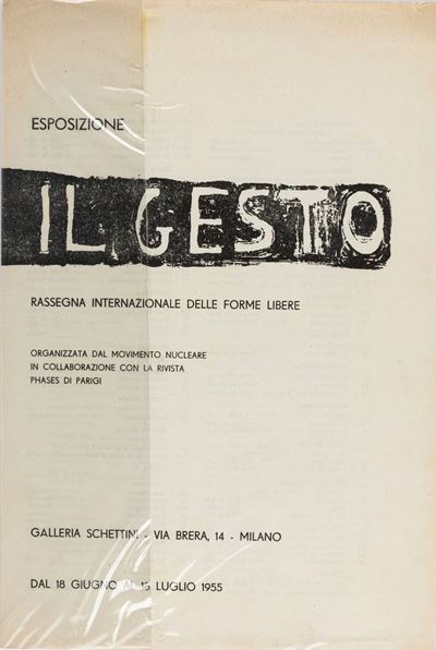 Lotto Composto da "il Gesto. Rassegna Internazionale delle Forme Libere" e Due Litografie di L. F...