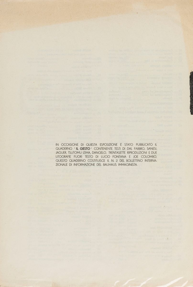 Aa.vv. - Lotto Composto da "il Gesto. Rassegna Internazionale delle Forme Libere" e Due Litografi...