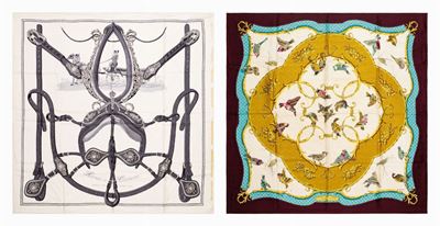 Hugo Grykar, Foulard "Harnais de Cérémonie" e Francoise Faconnet, Foulard "La Clé des Champs"