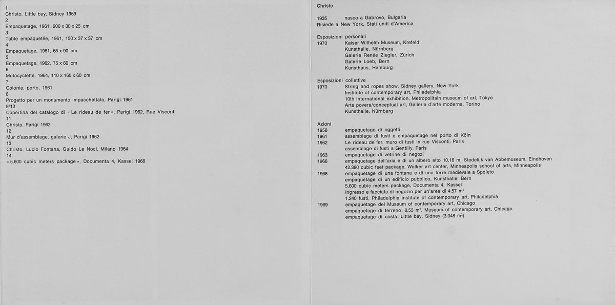 Christo (rif.) - Lotto Composto da Depliant e Stampa Fotografica