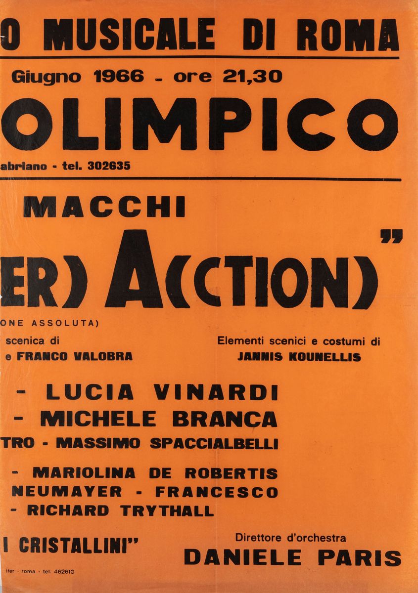 Jannis Kounellis (rif.) - Studio per Alter Action