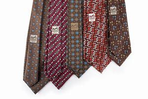 Lotto di cinque cravatte