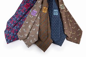 Lotto di cinque cravatte